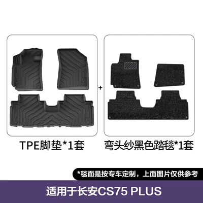 Trunk Mat Accessories, Full Coverage – Modelə uyğun ayaqaltı - 20-24-changan-cs75plus-double-layer-floor-mats-elbow-yarn-blanket