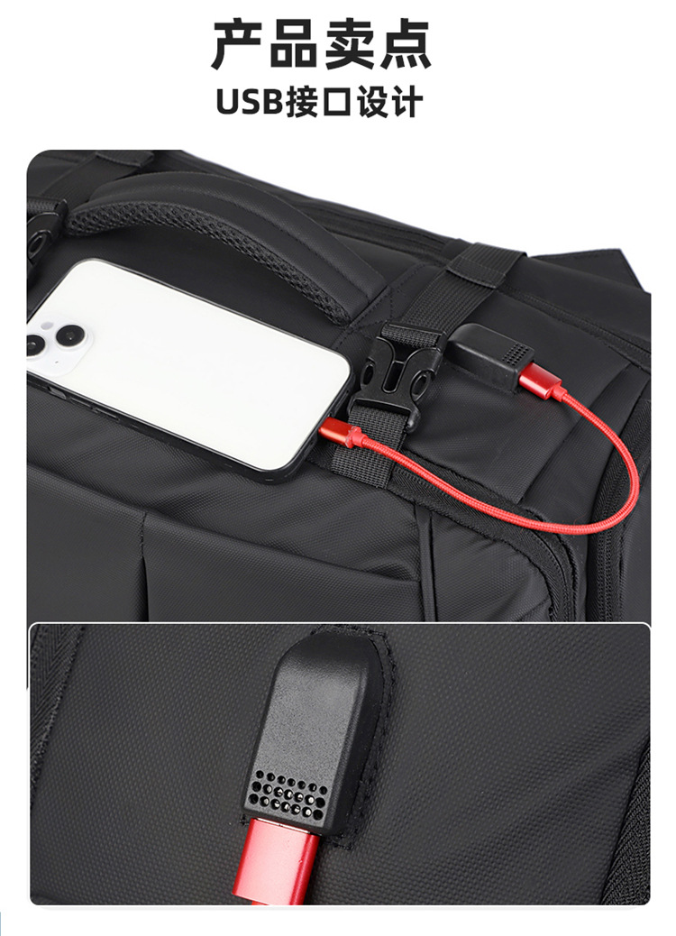 Cross-border computer bag backpack, men's style, fashionable, shoulder-carry, large-capacity commuting schoolbag, business backpack undefined