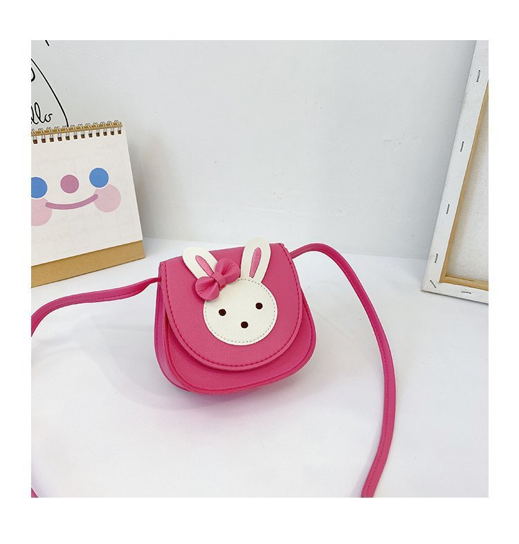 116g Weight Magnetic Buckle Closure Type Girl's Small Pu Leather Rabbit Cute Square Magnetic Buckle Crossbody Bag