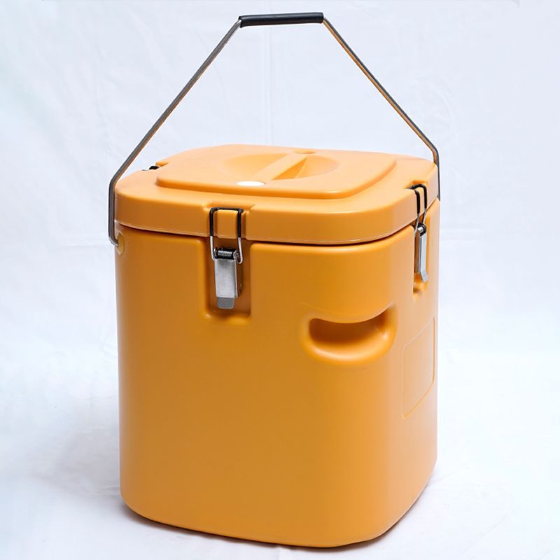 Cubo Aislado de Acero Inoxidable 304, Cubo de Sopa de Plástico, Cuadrado, Elegante, para Comida Rápida, Apto para Alimentos, Diseño Patentado, Olla Portátil