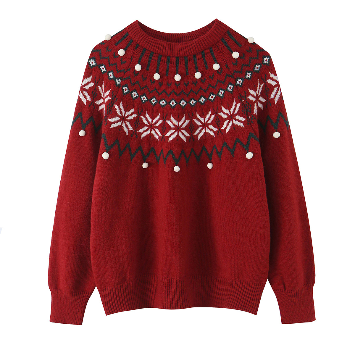 ZAZA estilo europeo al por mayor estilo de mujer estilo de moda universal diseño casual Jacquard overhead suéter