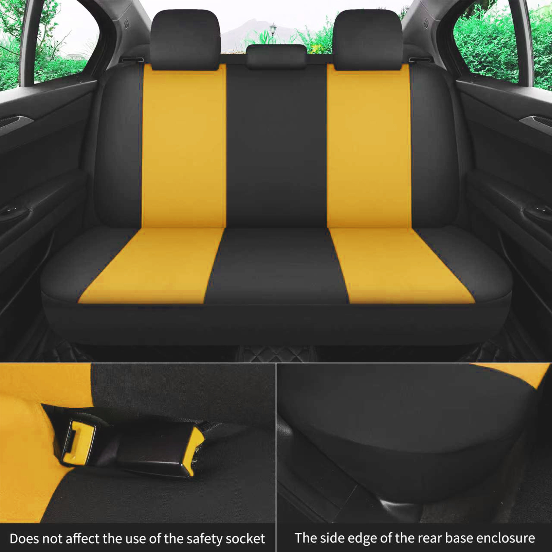 Cross-Border New Model Glacier Pattern Pressed Fabric Five-Seater Universal Car Seat Cover for All Seasons, Hot-Selling on Amazon Mexico