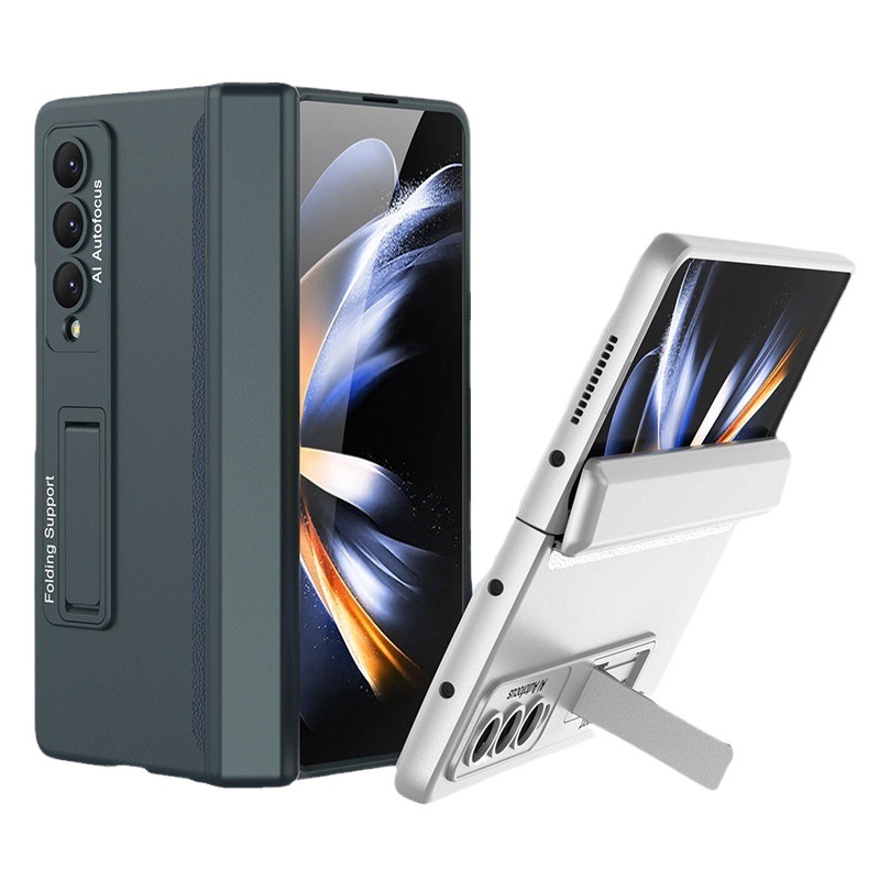 Aplicable a Samsung fol4 teléfono móvil Shell magnético succión giratorio eje todo incluido fol5 pantalla plegable soporte de color sólido gota-resistente cubierta protectora