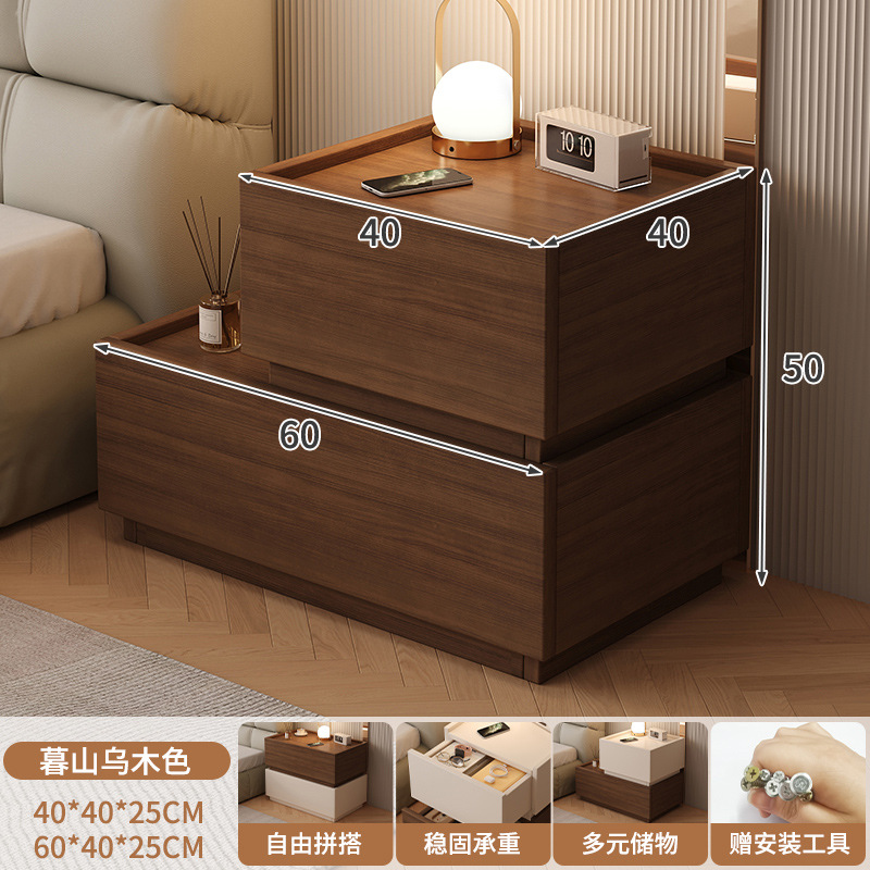 Mesa de cabezal de cama dormitorio lujoso italiano minimalista personalidad creativa cabecera baja combinación de bloques modular cabecera