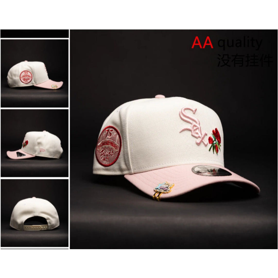 Comercio exterior transfronterizo al por mayor 2026 AA gorra de boca de pato bordado tridimensional ajustable gorra de hip-hop Yankees Dodgers