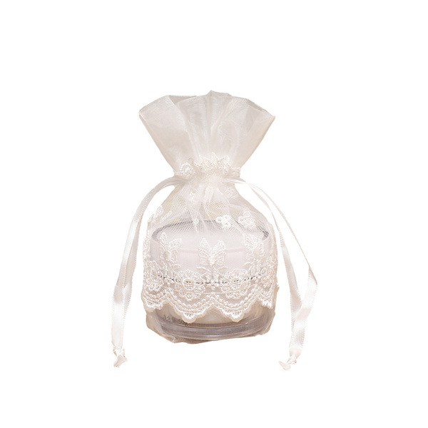 white jewelry storage bag