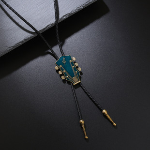 Japanese and Korean Retro British Bolo Tie Denim Bolo Tie Western Men's Necklace Shirt Tie Collar Rope Accessories
