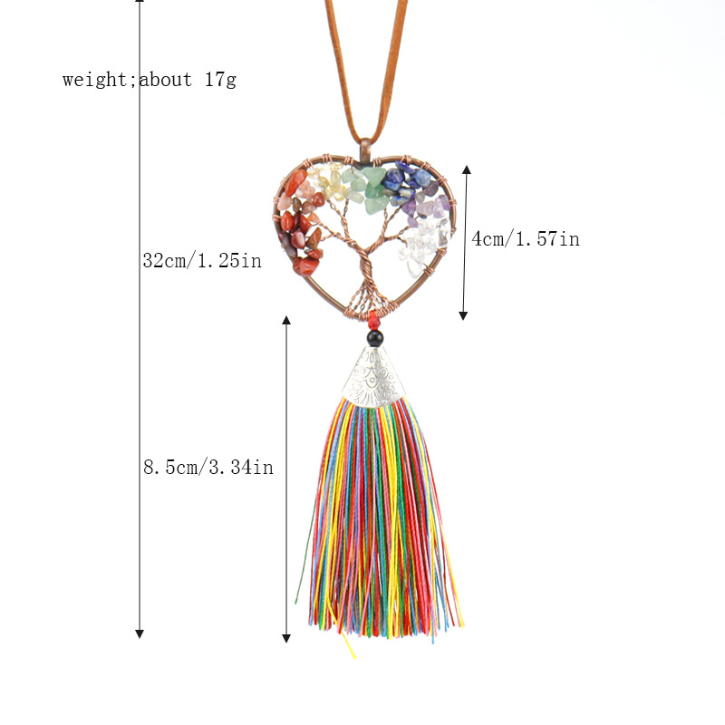 Ethnic Style Tree Heart Shape Agate Pendant display picture 1