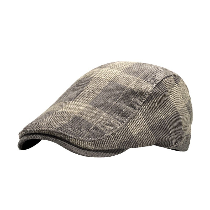 Gorra de pana estilo Newsboy para mujer, otoño e invierno, gorra con diseño retro estilo Hong Kong, gorra Newsboy, estilo vintage.