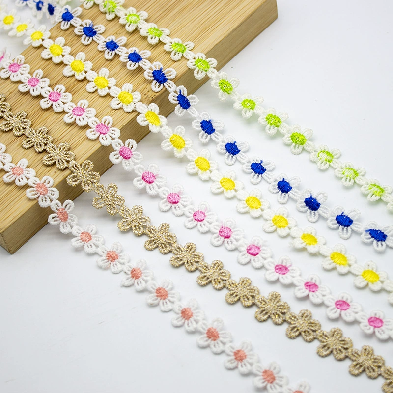 В наличии 1,5 см Водорастворимая сумка для обуви с вышивкой в виде цветка DIY кружево полиэстер ромашка ручной работы маленький жилет декоративный цветок