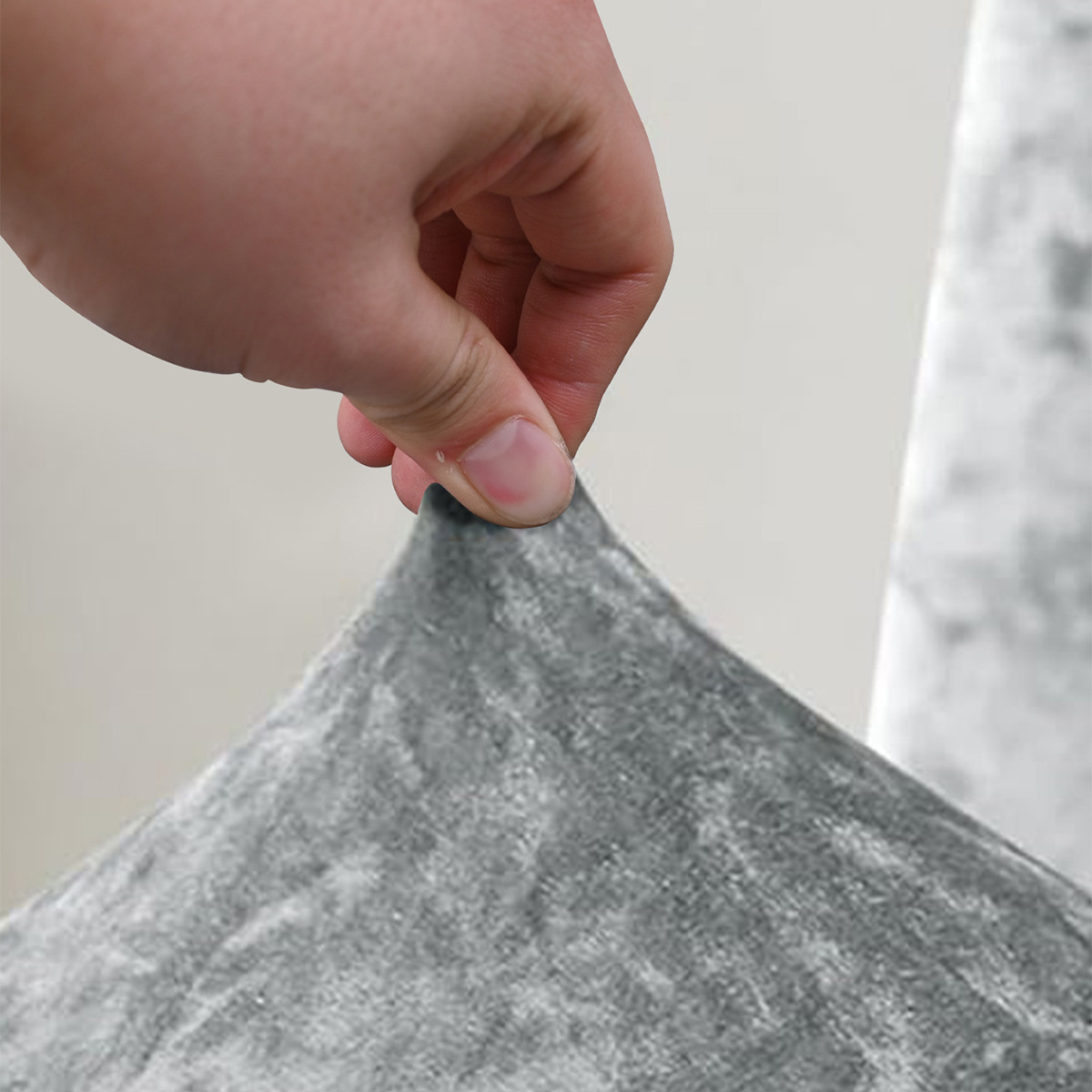 Elástico transfronterizo de diamante de lana grande inclinada columnar cubierta de silla de respaldo alto cubierta de silla de comedor de hotel de color sólido TEMU en stock