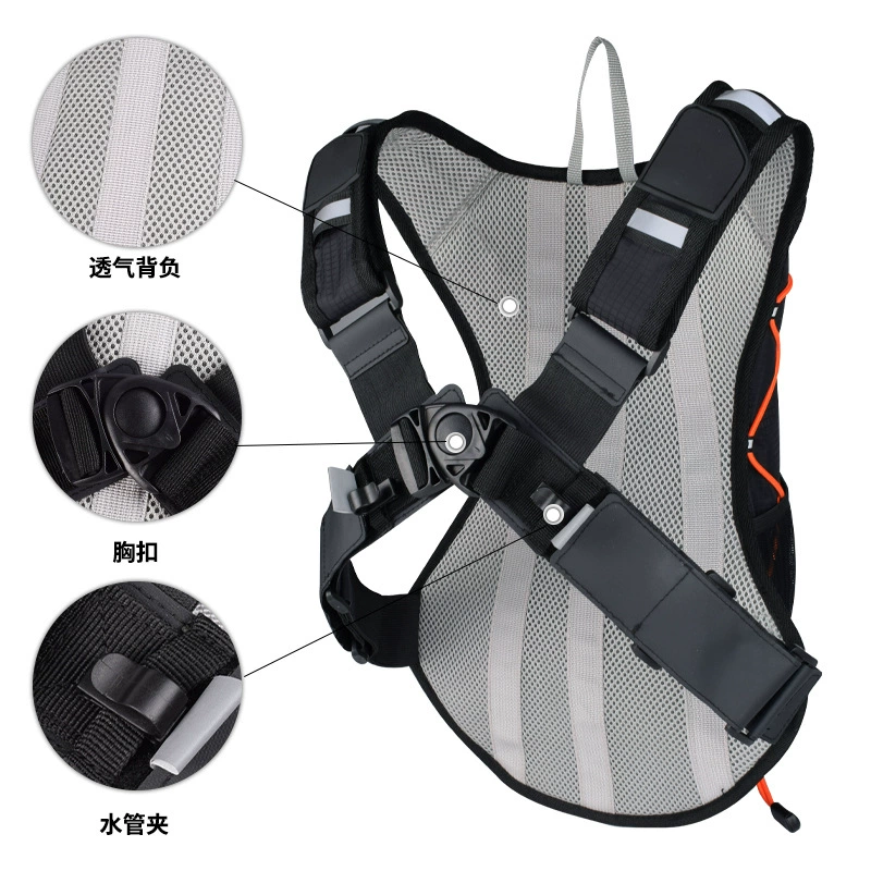 Water container, capacious off-road climbing backpack
