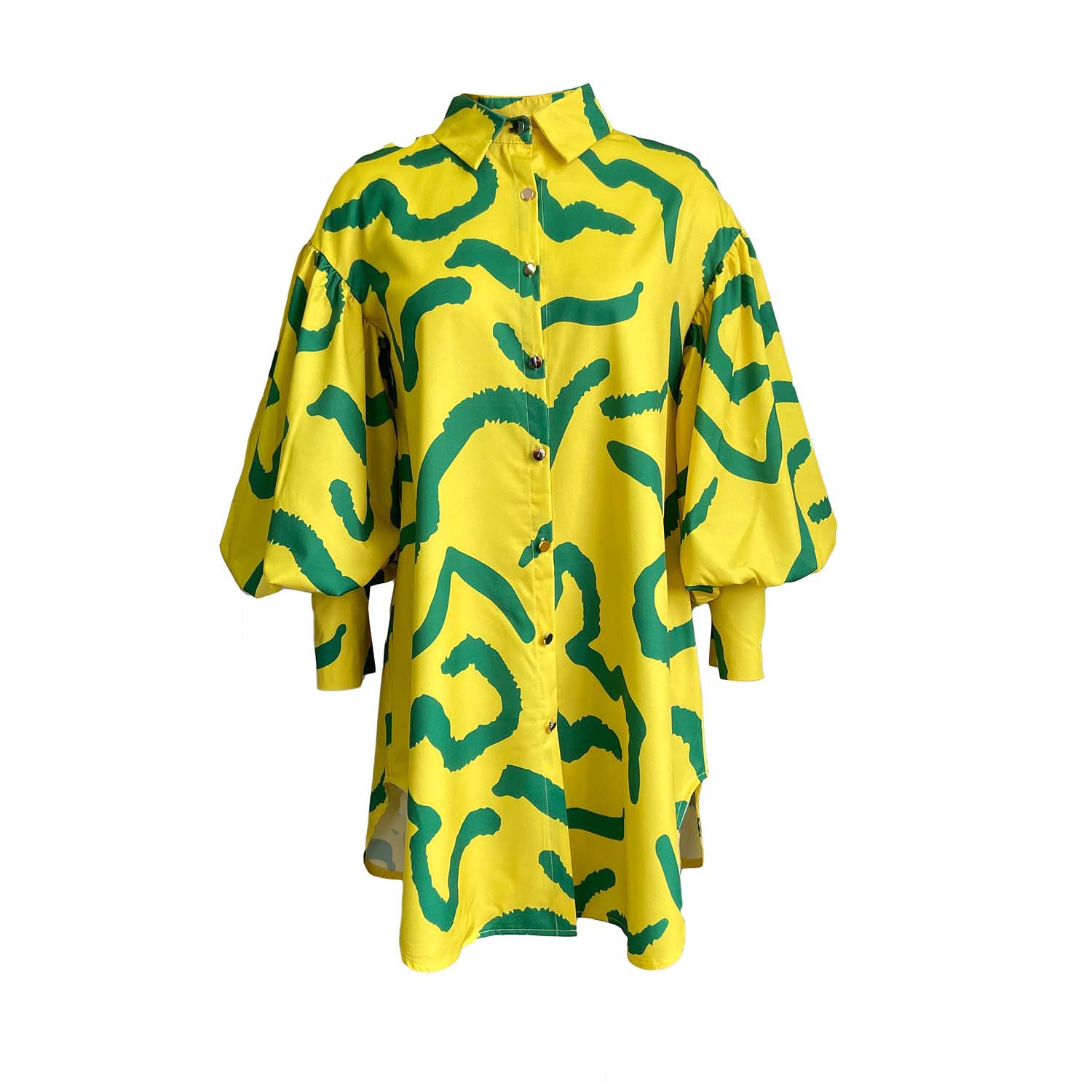 Women Clothing Loose Printed Shirt Dress 11 Women Clothing Loose Printed Shirt Dress