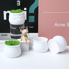 工場直売プラスチック植木鉢シンプル円形盆栽転倒防止ミニ植木鉢毛糸ねじり棒模擬小植木鉢