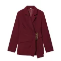 Wine Red Coat A03