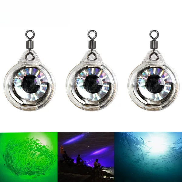Second-generation night fishing fish-attracting LED underwater light, waterproof and insulated, glows in the dark upon entering water, available for export