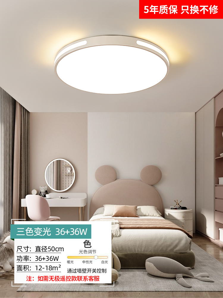 특별 제공 디스크 광원 - 전체 스펙트럼 수평선 하늘색 원형 흰색 50cm - 3색 디밍 36W