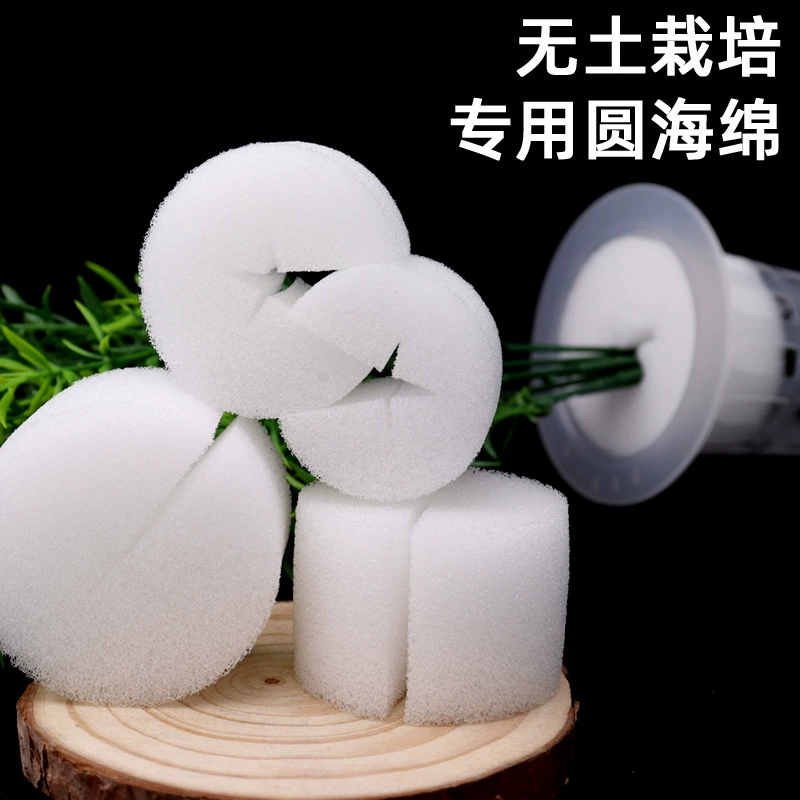 Круглые губчатые подушечки для выращивания на балконе без почвы, гидропонные губки для увлажнения, фиксации рассады листовых овощей и укрепления корней.