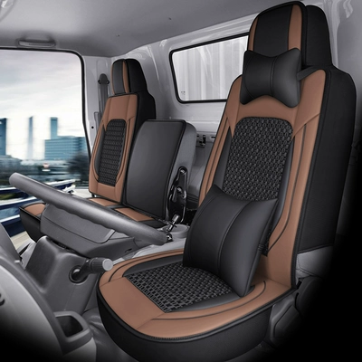Seat cushion, seat cover — Silk fabric Four Seasons universal - co-pilot-deluxe-edition-brown