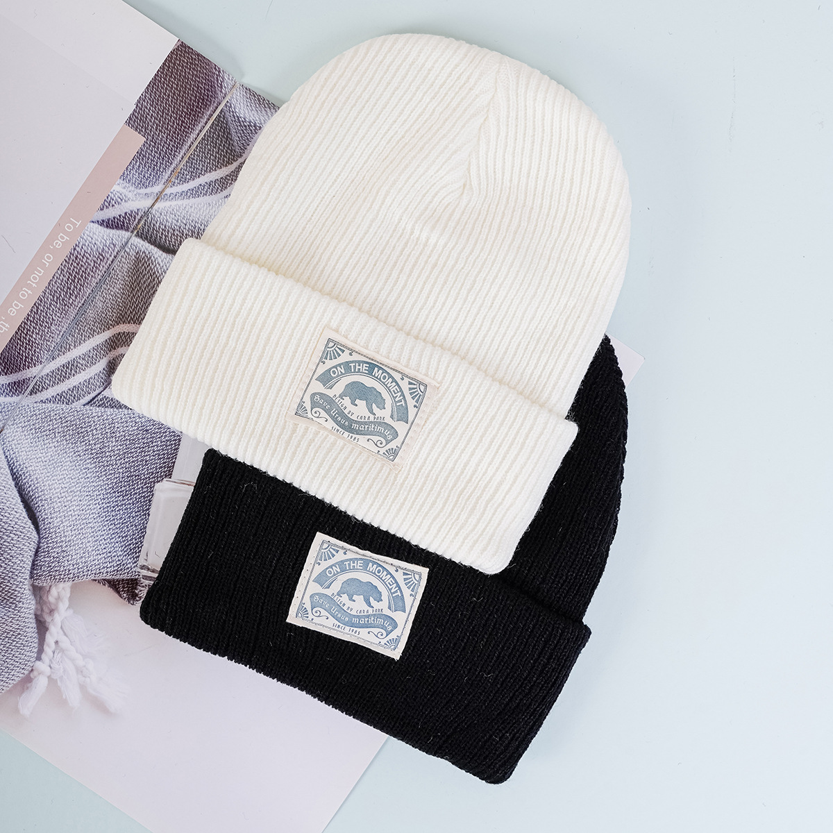 New Fashion Knitted Couple Multicolor Hip Hop Street Cold Versatile Simple Warm Wool Hat_voghion.com