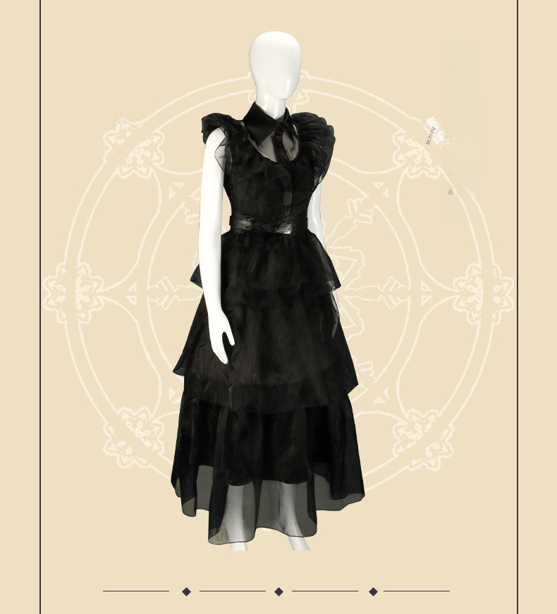 Adams Family Cosplay Dress 4
