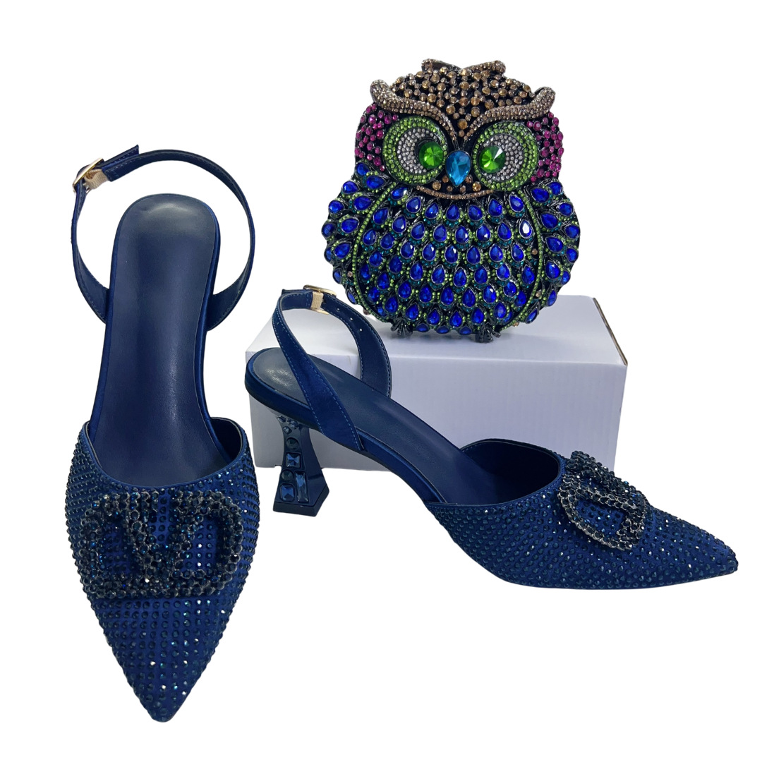 Zapatos de estilo italiano nuevos zapatos de tacones altos de lujo con diamantes zapatos de banquete de mujer zapatos de punta de mujer image 12