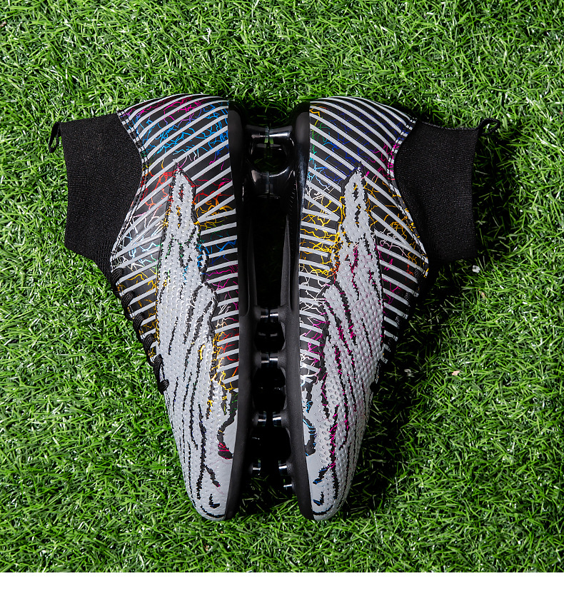 Football High Top 2024 Autumn New Camo Boys' Professional Training Long Broken Nail Large Sports Shoes_voghion.com