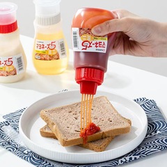 Squeeze Bottle Food Grade Tomato Sauce Salad Dressing Multi-Hole Squeeze Bottle Press Bottle Jam Bottle Salad Bottle Factory Direct Sale