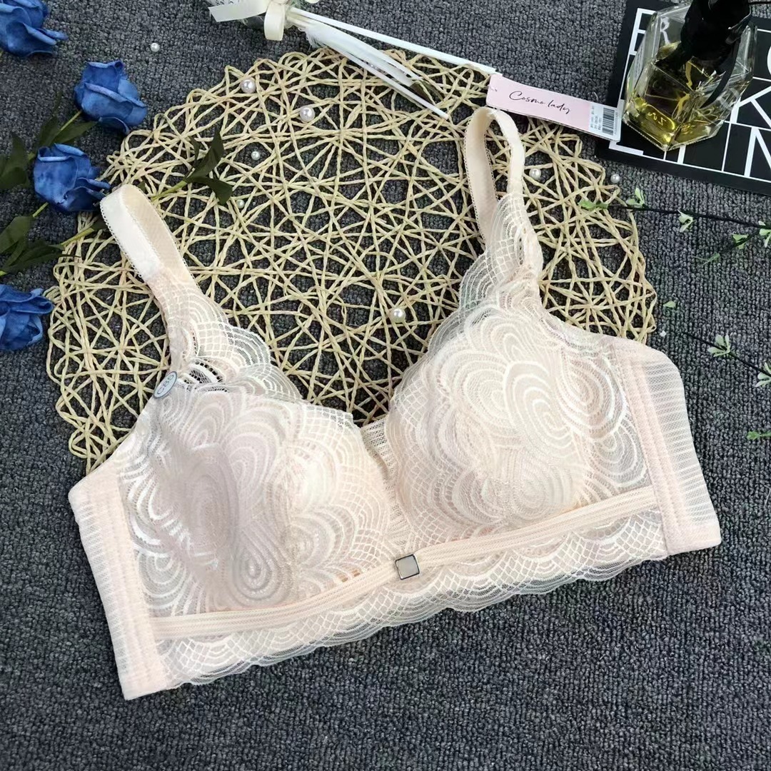 Nueva alta calidad fina algodón taza transpirable ropa interior de las mujeres transpirable poli ajustable ultra-fino sujetador al por mayor