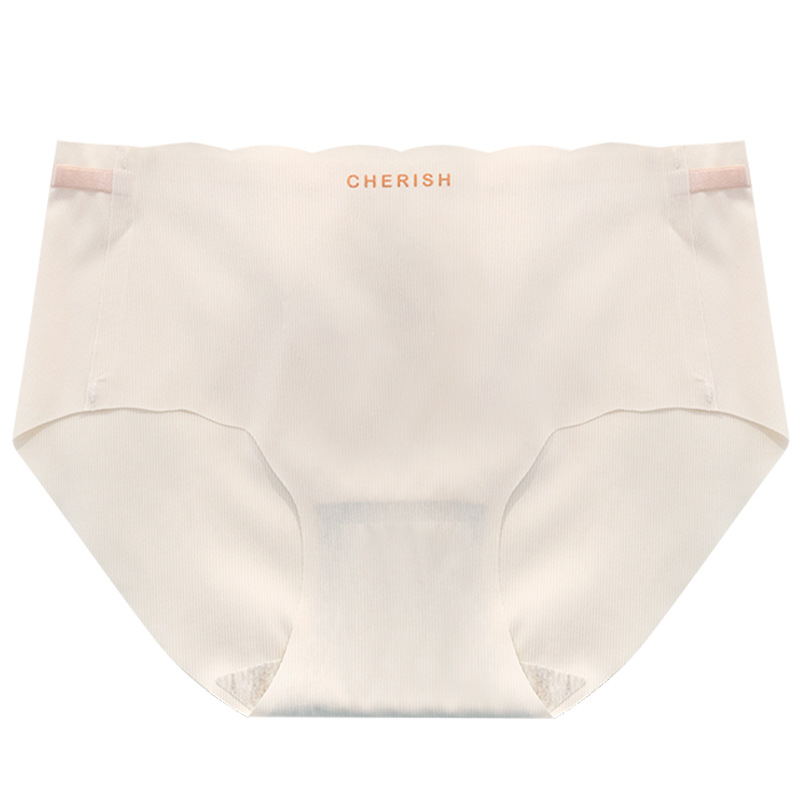 Ropa interior de seda de hielo sin costuras verano de las mujeres entrepierna de algodón delgada cintura media chica transpirable más tamaño triángulo pantalones cortos ropa interior de cabeza