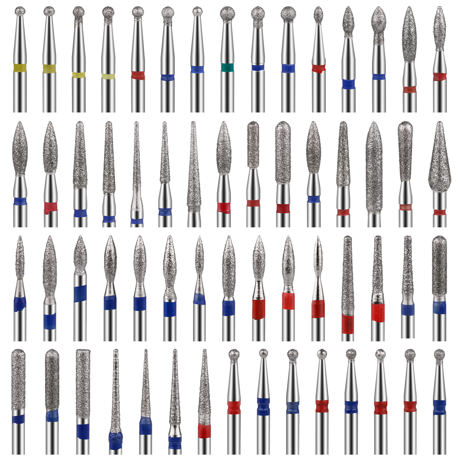 Cross-border uñas diamante molienda cabeza traje tipo A aleación de acero de tungsteno pulido cabeza herramienta 30 Unids en stock