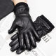 Genuine Leather Gloves Men's Sheepskin Adult Three Touchscreen Winter Warm Riding Gloves Cross-border Foreign Trade Wholesale