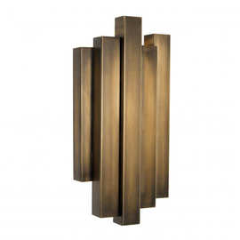 美式个性创意方管过道灯现代简约时尚餐厅卧室灯非标工程全铜壁灯