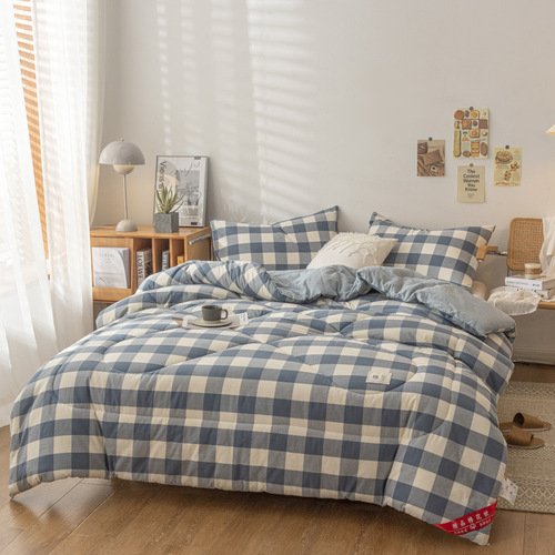 Washed cotton Xinjiang cotton summer quilt single double air-conditioned quilt summer cool quilt thin quilt spring and autumn quilt thickened winter quilt core