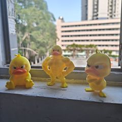跨境爆款1件/3件套搞笑组合鸭家，家居装饰桌面摆件