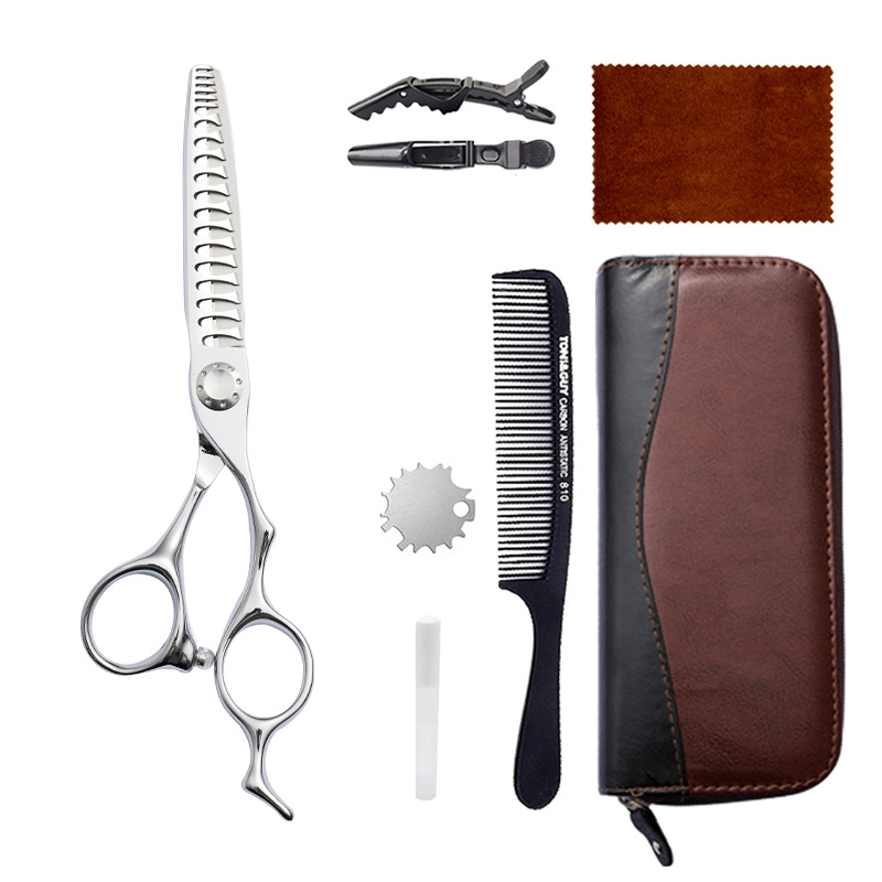 Juego de tijeras de peluquería de 6 pulgadas, acero inoxidable 440C, tijeras planas, tijeras de entresacar, herramienta para flequillo, tijeras de peluquería Amazon