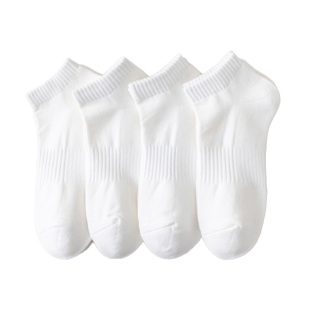 Zhuji Socks Men's Summer Thin Cotton Sweat-Absorbing Socks Men's Teenager Odor-proof Sports Socks Shallow-vat Boat Socks for Women