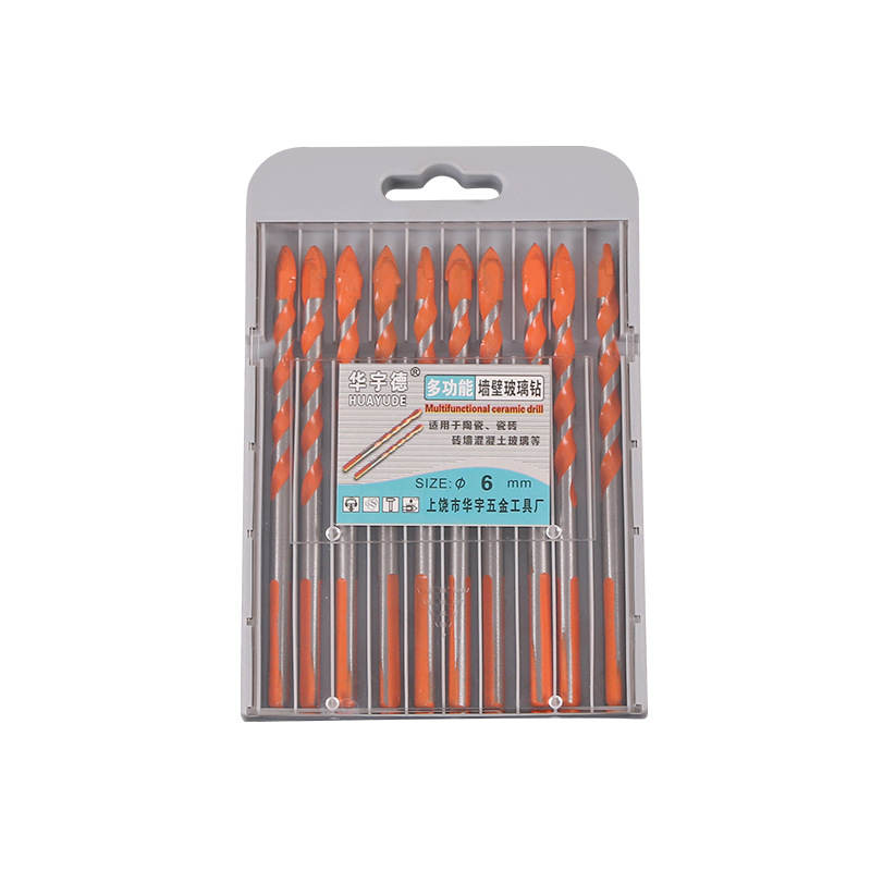 麻花三角钻墙壁玻璃钻 华宇德墙壁三角钻 麻花三角钻头陶瓷