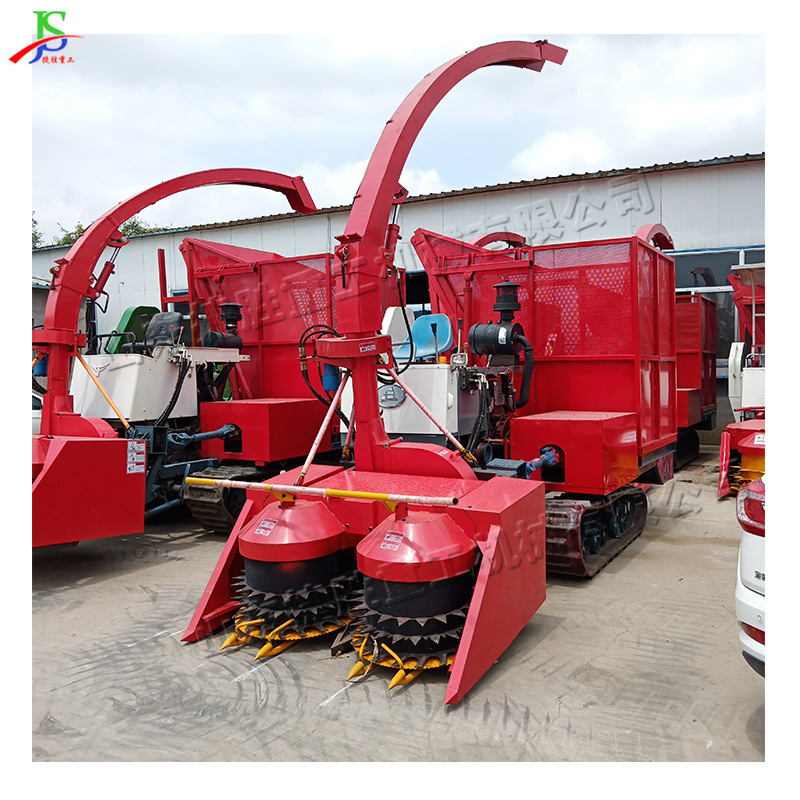 履带式青贮收割机 圆盘式秸秆青储机 JS-1600型青储饲料收获机
