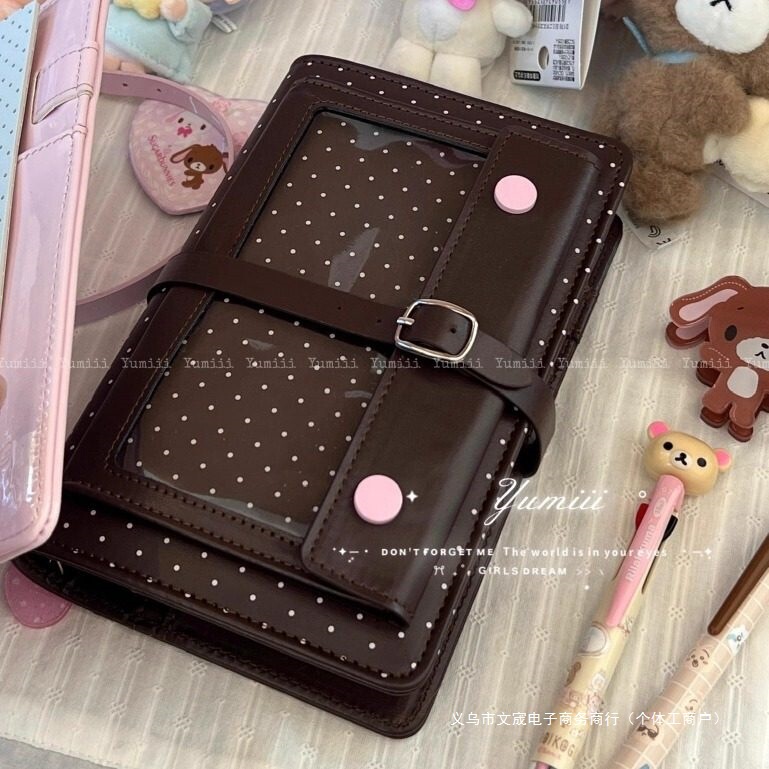 New Strawberry Chocolate A6 Loose-Leaf Notebook for Students, High-Value Schedule Planner, Portable Notebook New Strawberry Chocolate A6 Loose-Leaf Notebook for Students, High-Value Schedule Planner, Portable Notebook