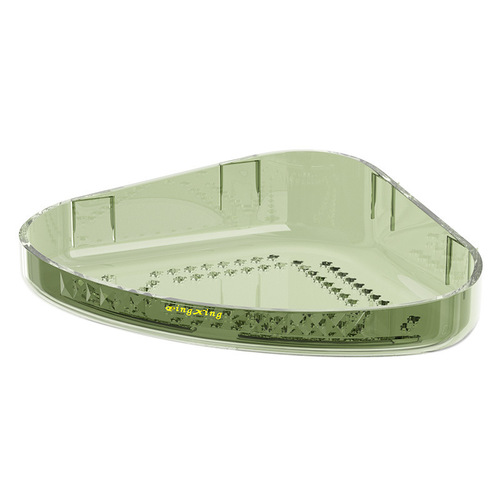 Thickened transparent storage rack, bathroom, kitchen, dormitory wall transparent, no punching wall-mounted tripod