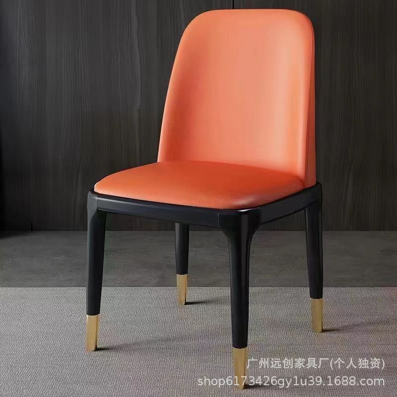 实木餐椅轻奢餐桌椅子家用简约现代北欧餐厅软包凳子餐桌椅靠背椅|undefined