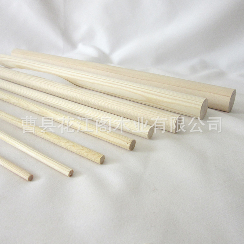 定制1米长松木圆木棍 樟子松圆木棒 原木圆桌腿子DIY手工圆活材料