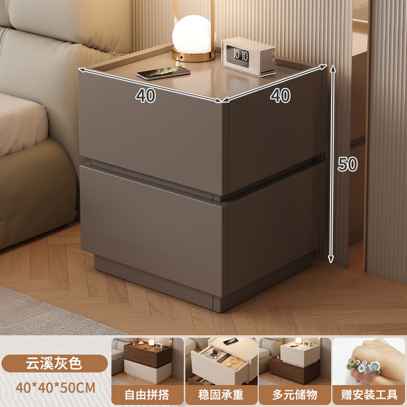 Mesa de cabezal de cama dormitorio lujoso italiano minimalista personalidad creativa cabecera baja combinación de bloques modular cabecera