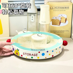 キッチン回転棚家庭用大型多機能高級感軽贅沢360 ° 化粧品ポイント収納棚