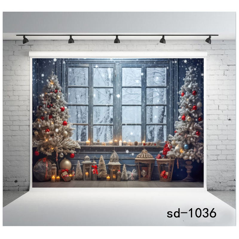アマゾンの誕生日の背景の布の集まりは横断幕のクリスマスの暖炉の背景の幕の祝日の対聯を祝います。|undefined