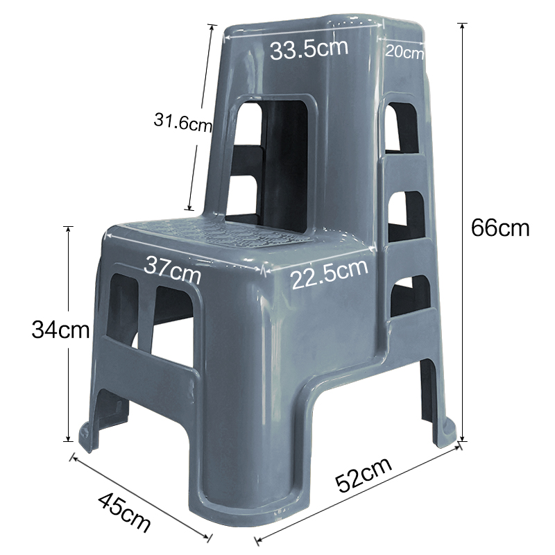 Taburete de lavado de automóviles de dos pasos taburete de escalada de plástico doméstico escalón taburete de pedal taburete de escalera alta y baja