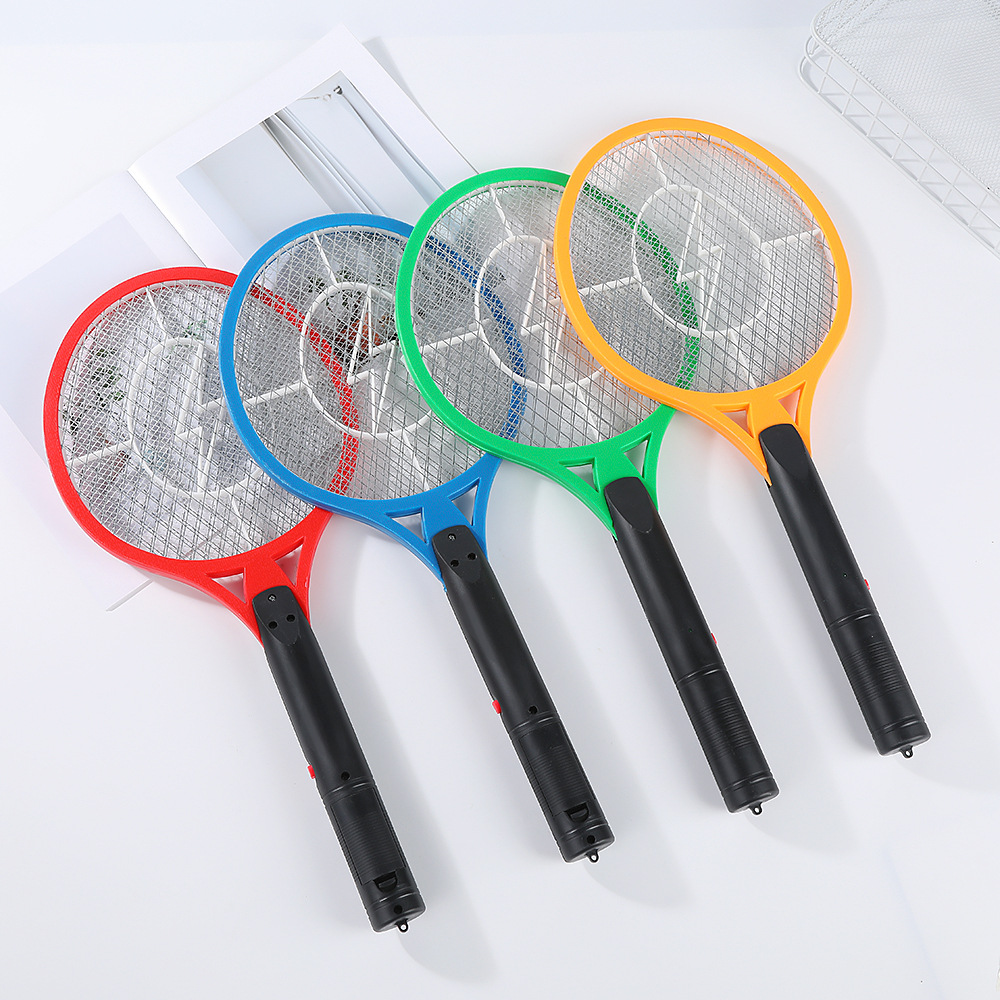 Three-layer Mesh Electric Mosquito Swatter Wholesale LED Energy-saving Battery Electric Mosquito Swatter Large Mesh Fly Swatter Mosquito Swatter