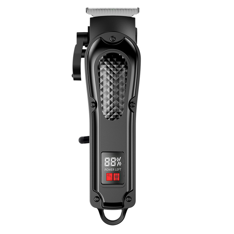 Electric Hair Clipper Set Digital Display Salon Grade Trimmer Engraved Haircut Tool_voghion.com