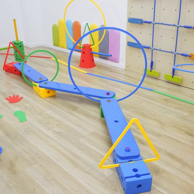Vientiane varita de entrenamiento sensorial combinación de ejercicio al aire libre equilibrio entrenamiento físico juguete de educación temprana para jardín de infantes